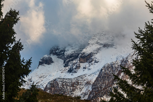 Wallpaper Mural First snow on Mount Canin Torontodigital.ca