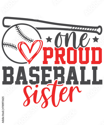 One proud baseball sister baseball love, Baseball SVG Bundle,  Baseball Quote Bundle, Proud Baseball Family Shirt