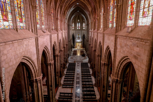 Basilica of the National Vow (Spanish: BasÃ­lica del Voto Nacional), Roman Catholic church located in the historic center of Quito, Ecuador. photo