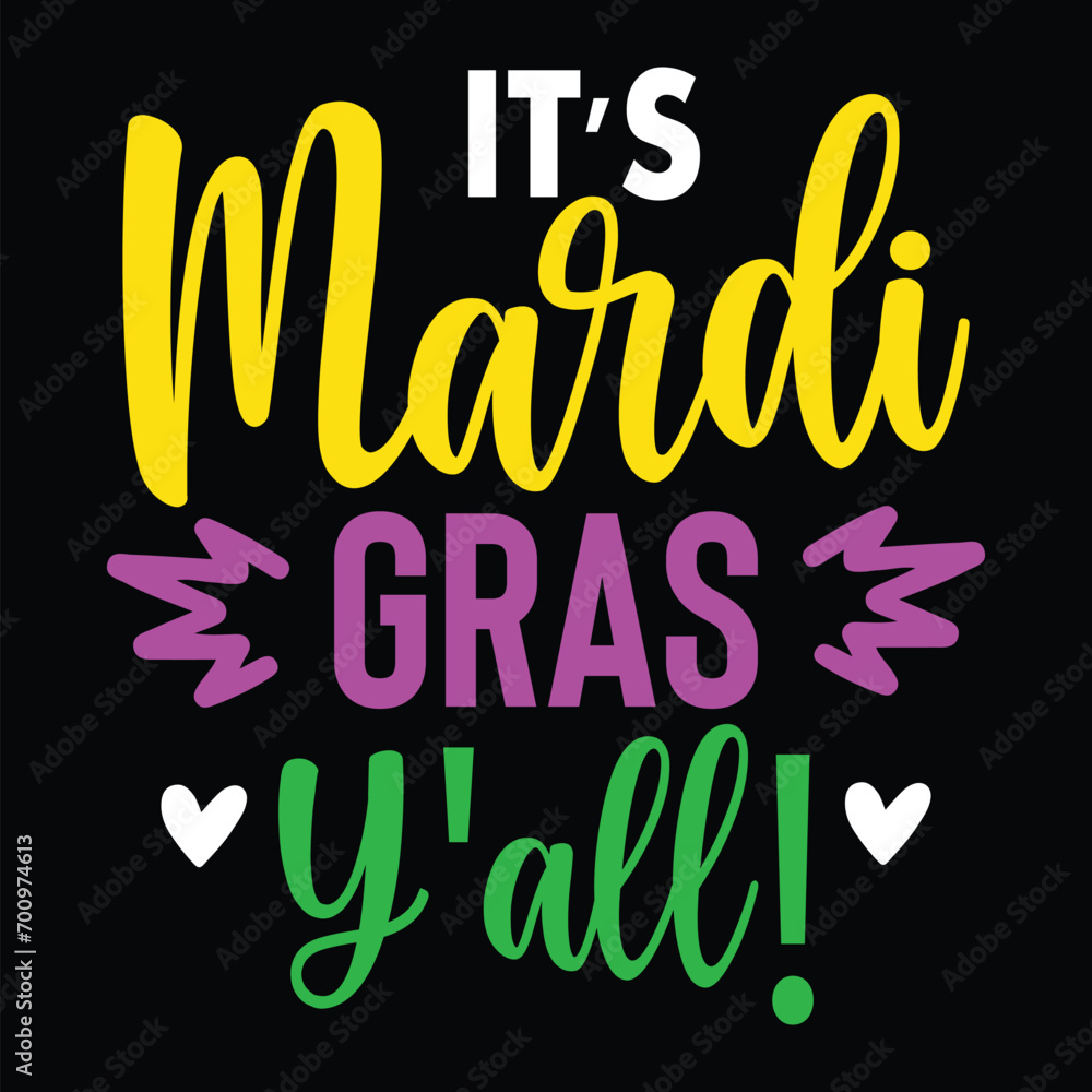 Fototapeta premium It's Time for Party Gras
