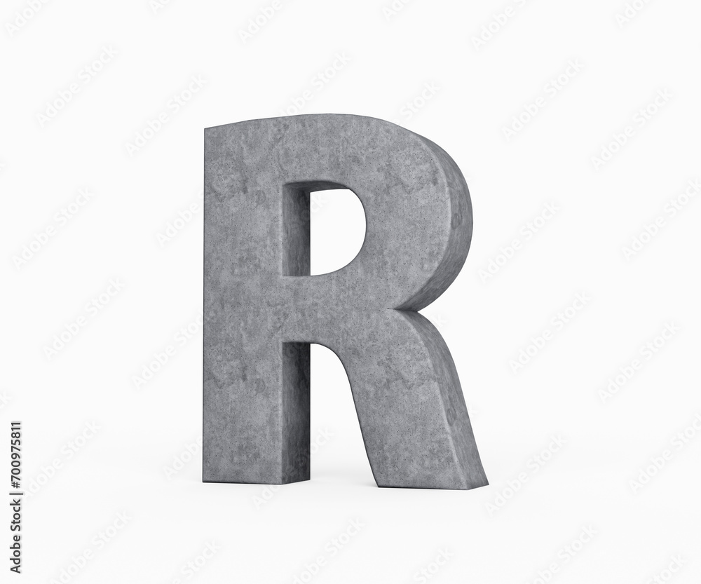 3d Concrete Capital Letter R Alphabet R Made Of Grey Concrete Stone White Background 3d Illustration 3d Concrete Capital Letter R Alphabet R Made Of Grey Concrete Stone White Background 3d Illustration
