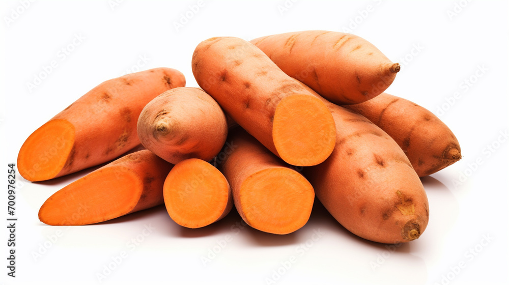 Sweet potato isolated on white background Sweet potato isolated on white background