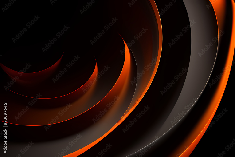 Abstract vector wavy lines flowing smooth curve dark orange gradient color in concept of luxury, technology, modern. Abstract vector wavy lines flowing smooth curve dark orange gradient color in concept of luxury, technology, modern.