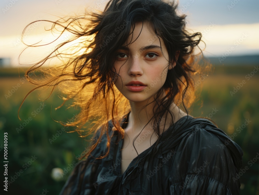 A beautiful model actress