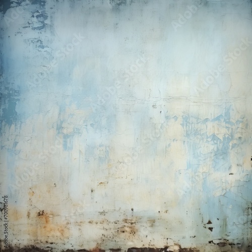 Generative AI image of grunge light blue background beautifully distressed