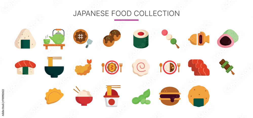 Japanese Food Icon suitable for web and apps icon presentation poster and social media
