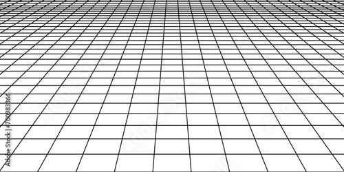 black white  perspective grid background
