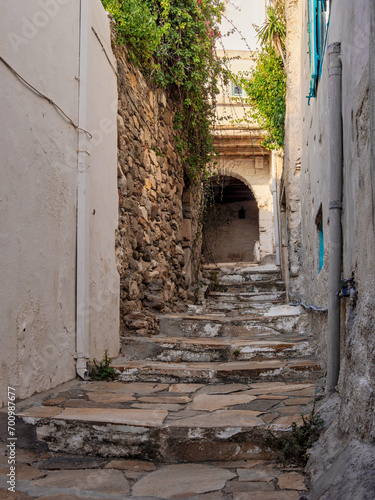 Street of Chora  Naxos City  Naxos Island  Cyclades  Greece