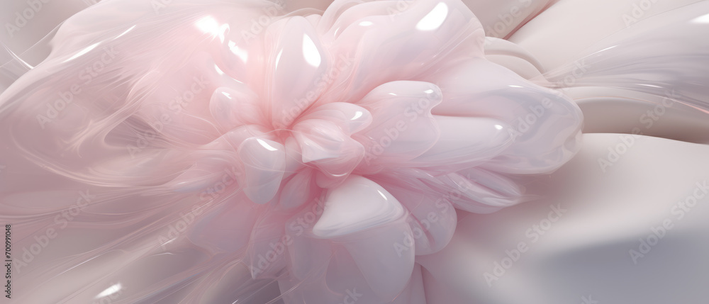 Abstract 3D structure with a delicate pink hue. Abstract 3D structure with a delicate pink hue.