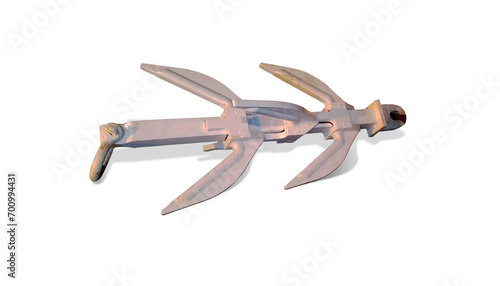 Grapnel tool for lifting cables from the seabed, repairing submarine cables. photo