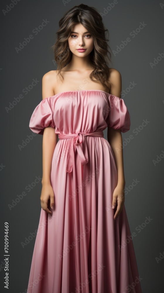 Full - body outfit including shoes of a young beautiful woman model Full - body outfit including shoes of a young beautiful woman model
