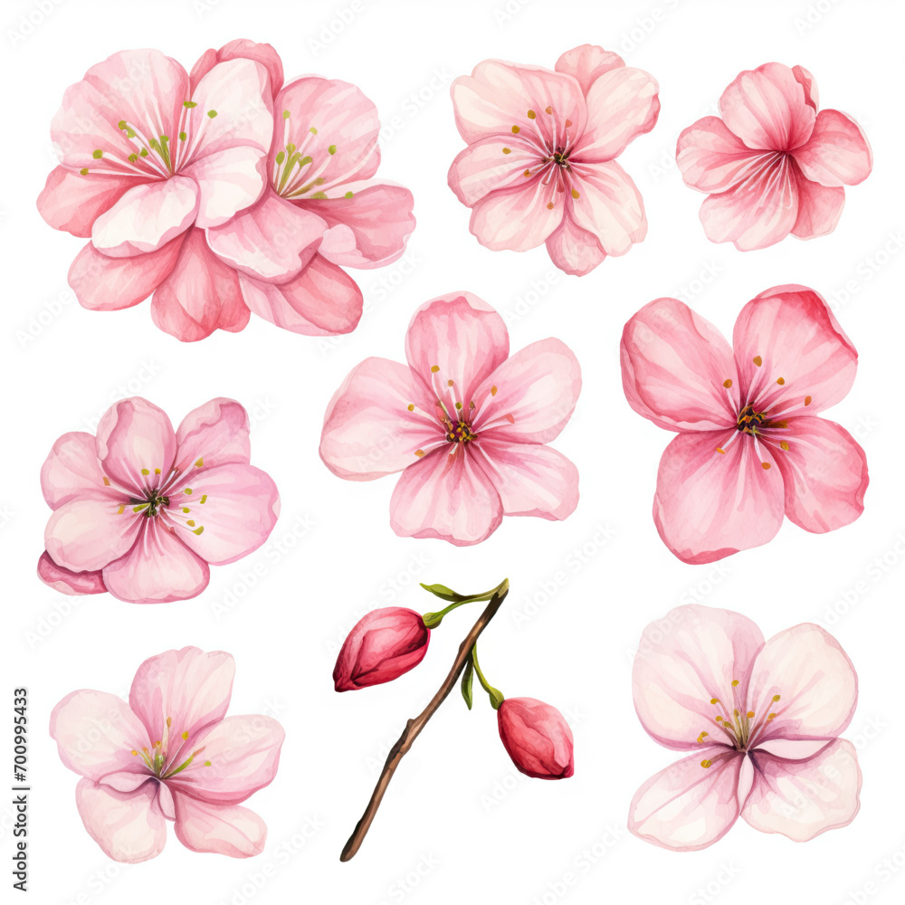 Vector collection of cherry blossoms Vector collection of cherry blossoms