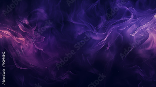 abstract black fire texture on a dark purple background
