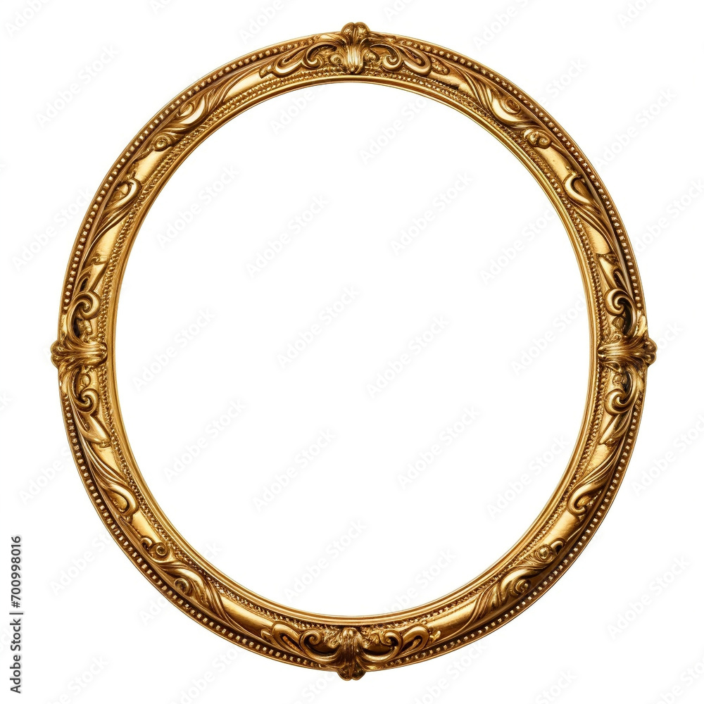 Obraz premium oval frame isolated on white