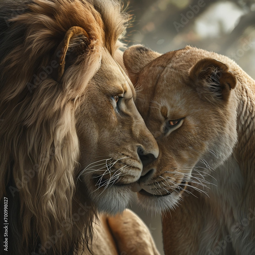 a lion and polochon in love together walt photo