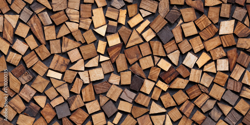 mosaic made of wood