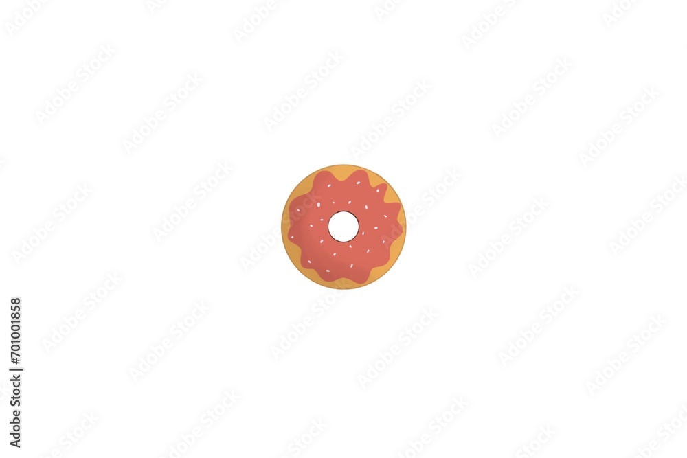 Obraz premium Strawberry Donut