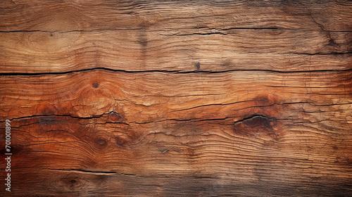 Brown wooden background. Old wood texture background. Floor surface. Wooden texture close-up. Background for interior design, retro installations. Floor surface with knots and nail holes.
