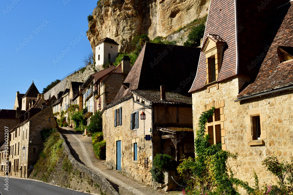 Beynac et Cazenac; France - october 7 2023 : picturesque village