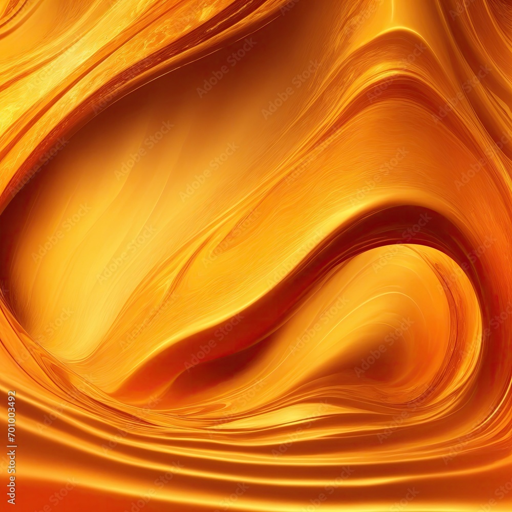 Gold and Orange waves abstract luxury background