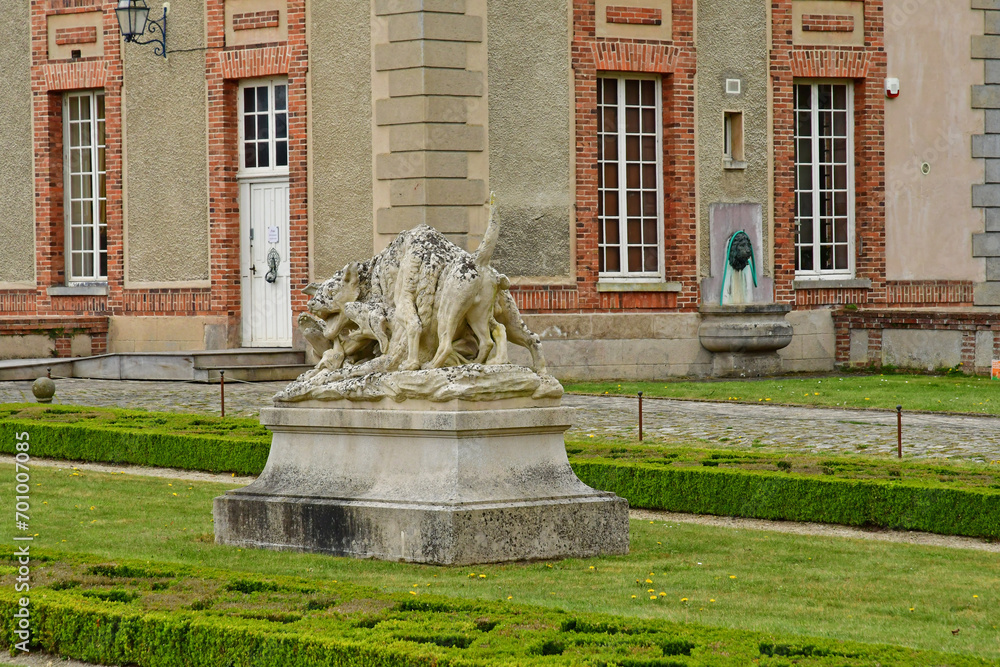 Choisel; France - april 10 2023 : classical castle of Breteuil