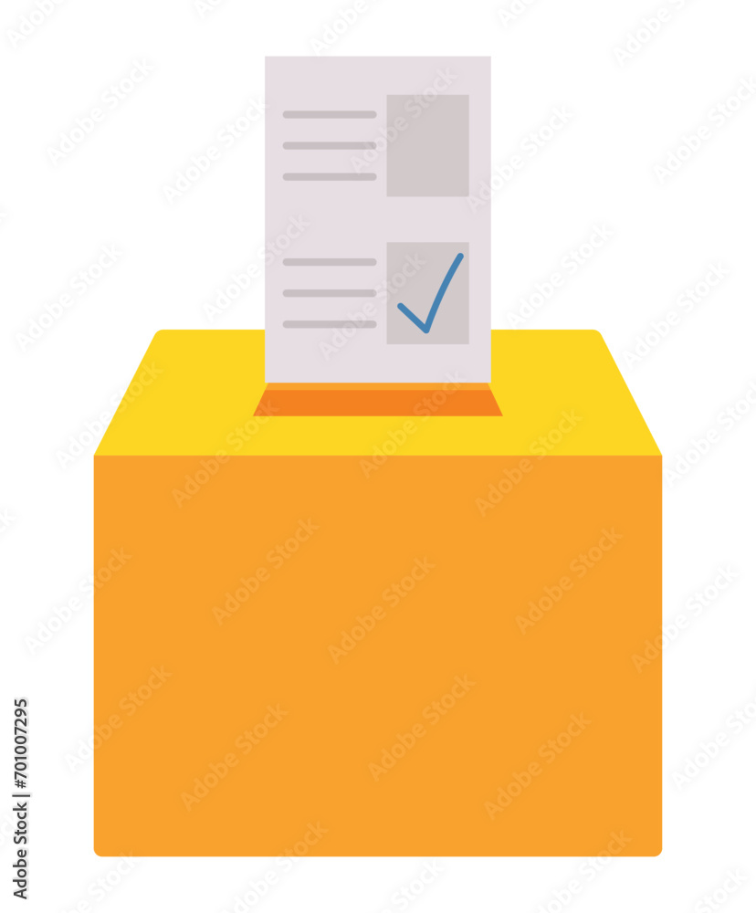 elections day box with ballot elections day box with ballot