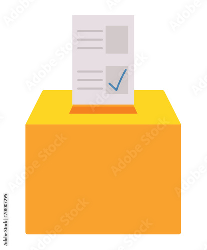 elections day box with ballot