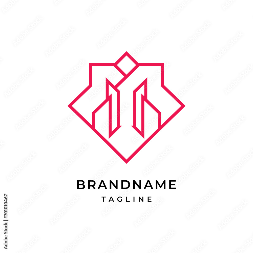 Abstract logo brand name design