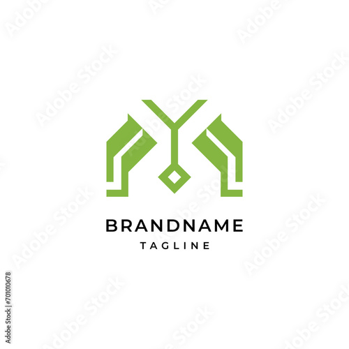 Brand name logo design illustration