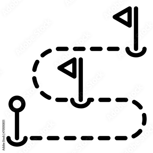 destinations icon, line icon style
