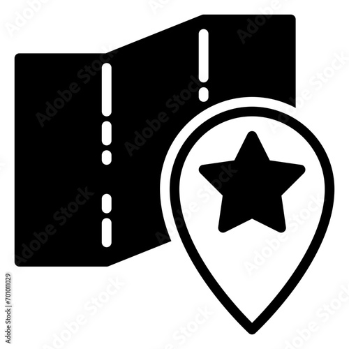 recommended location icon, glyph icon style