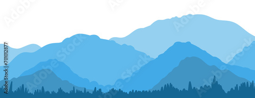 Mountain illustration for background
