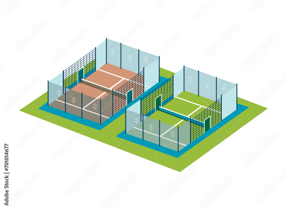 Fototapeta premium padel court outdoors