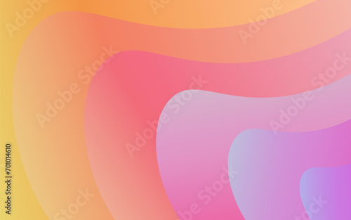 Abstract 3D wave shape gradient background design element for banner advertising website layout
