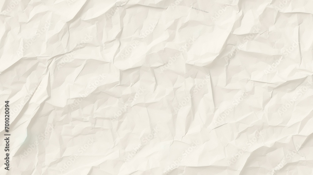 Obraz premium white crumpled paper background texture