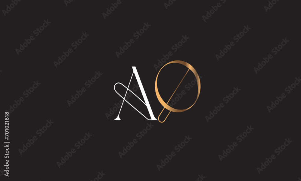 AQ, QA , A , Q , Abstract Letters Logo Monogram AQ, QA , A , Q , Abstract Letters Logo Monogram