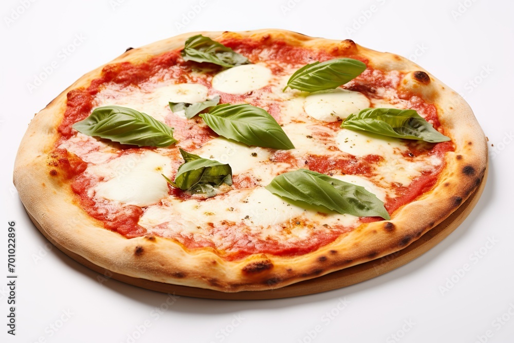 Classic Margherita Pizza with Thin Crust and Tangy Tomato Sauce, Authentic Italian Delight