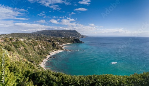 view of the coast and beaches at Capo Vaticano in Calabria © makasana photo