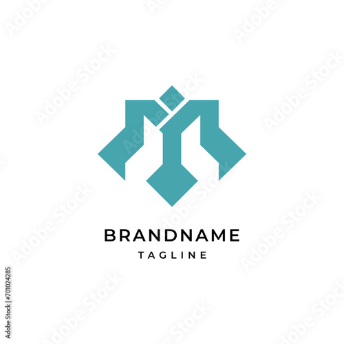 Brand name logo design illustration