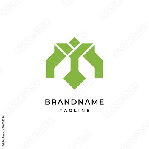 Brand name logo design illustration