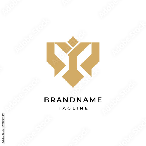 Brand name logo design illustration
