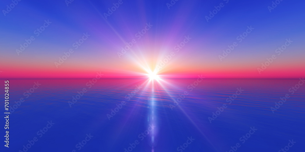 sunset horizon at sea illustration sunset horizon at sea illustration