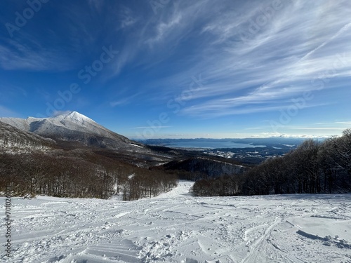 2023年の12月の福島県のネコママウンテンの旧アルツ磐梯側の南エリア