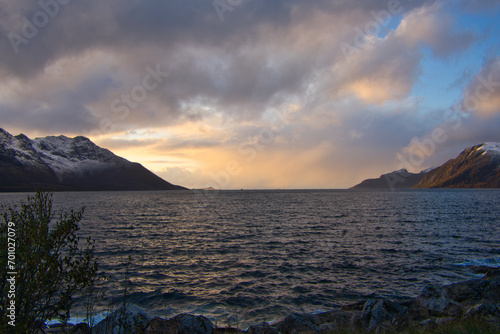 Norwegen Sonnenuntergang
