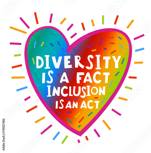 Neurodiversity acceptance hand drawn lettering in a heart shape.