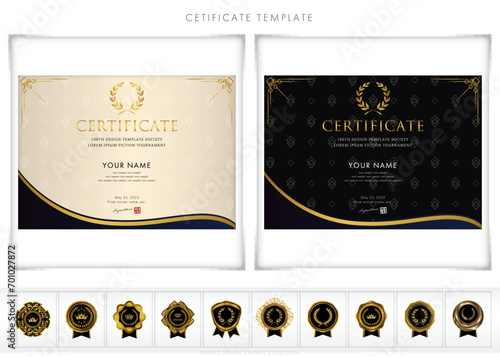 賞状１３０（横）certificate　award　表彰状　celebration