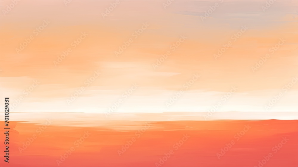a serene and minimalist abstract gradient, blending soft oranges and yellows, evoking the peacefulness of a sunrise. The digital painting offers a soothing texture, suitable for modern wall decor.