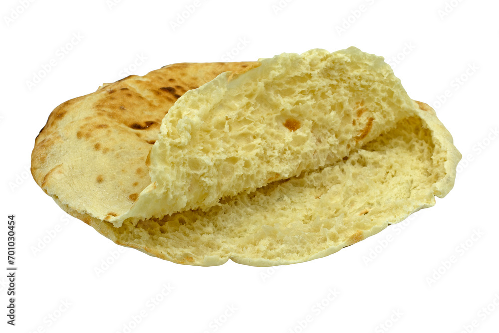 Inside of a flat bread (called immigrants pita) baked in black ovens to eat in breakfasts usually. Inside of a flat bread (called immigrants pita) baked in black ovens to eat in breakfasts usually.
