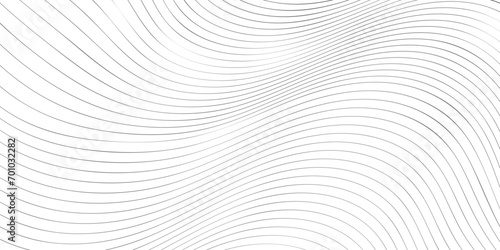 Wavy thin lines pattern. Simple abstract geometric background, optical illusion
