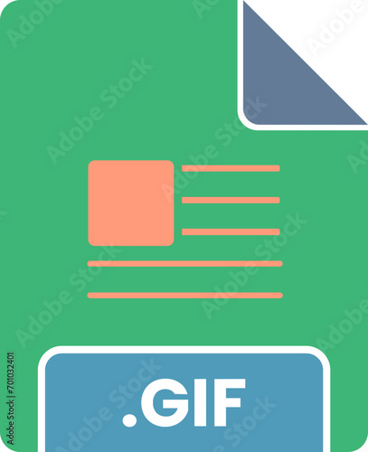 GIF  File Minimal icon photo